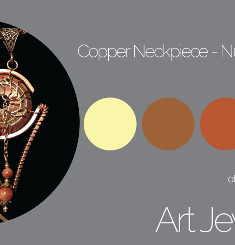 Art Jewelry Copper Neckpiece - Nonpareil, Ltd.