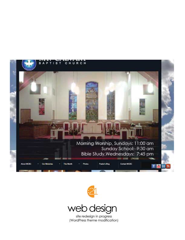 Mt. Calvary Baptist Church - Website Sample