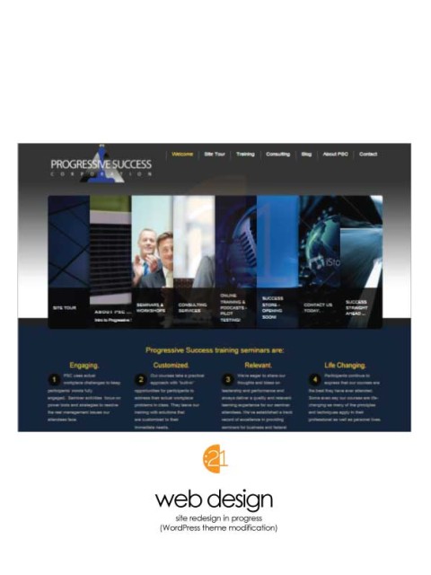 Progressive Success Corp - WordPress Web Design Sample